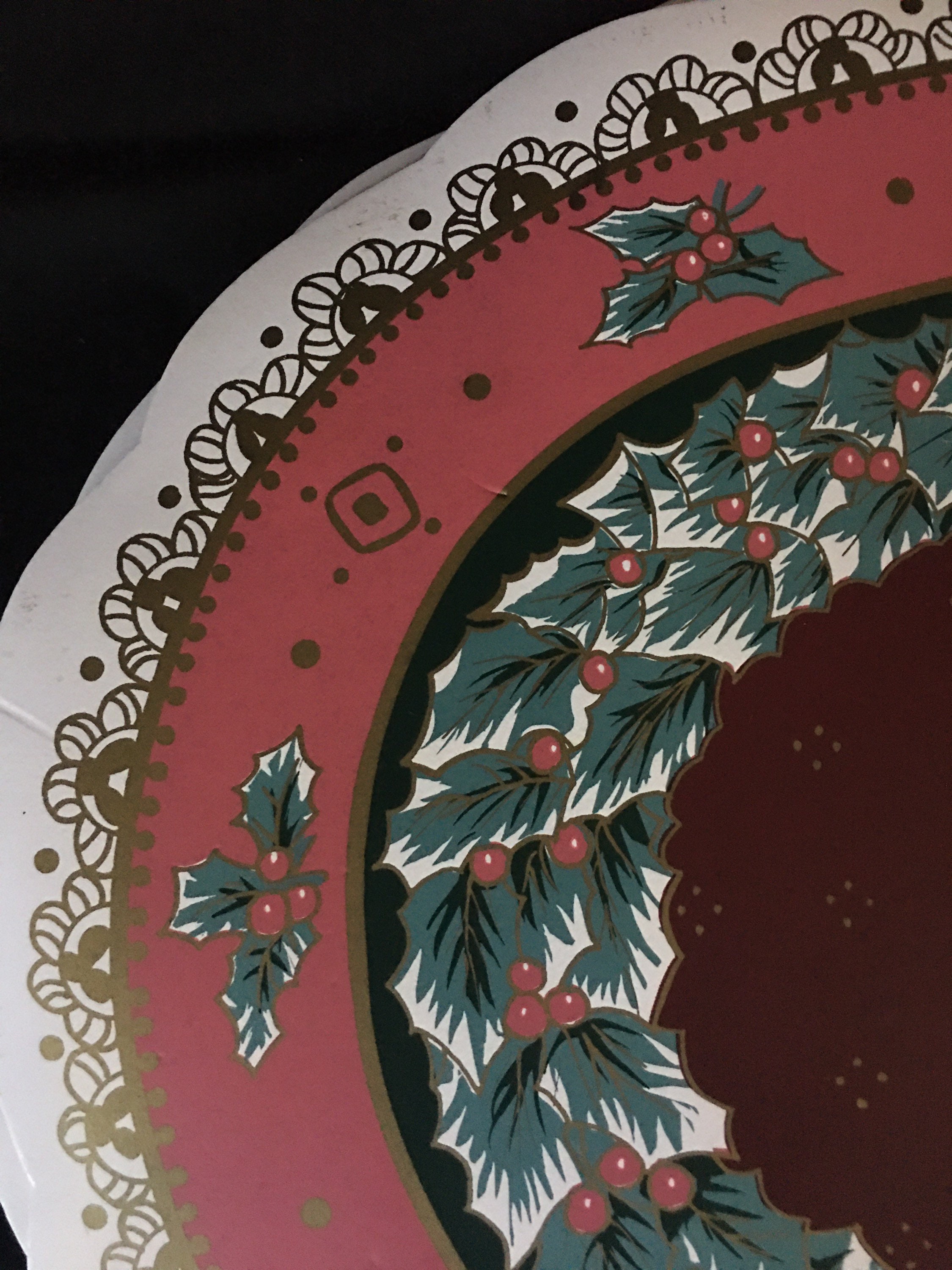 Holiday Vintage Christmas Geese Vinyl Set 6Oval Placemats in Etsy