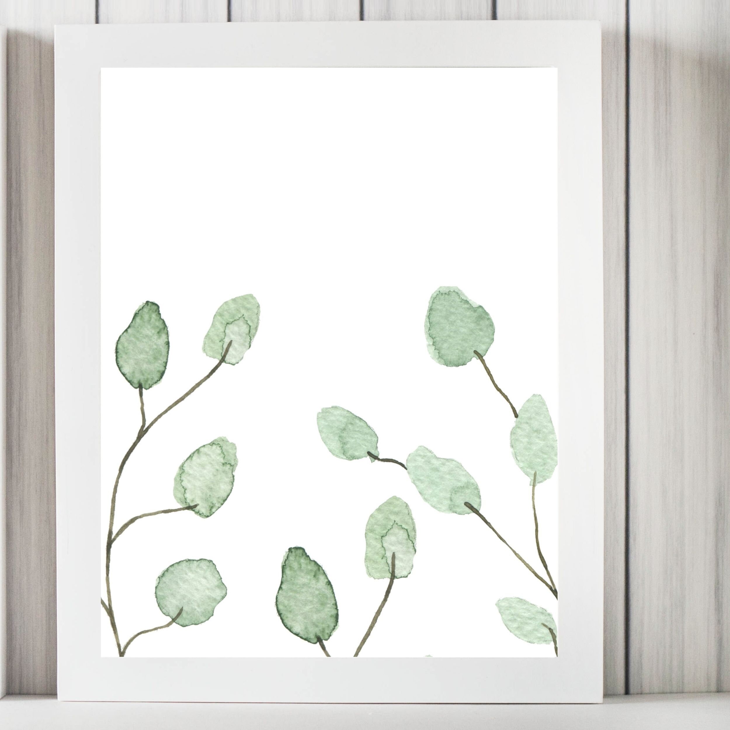 Printablewatercolor plant wall art plant printable for Etsy