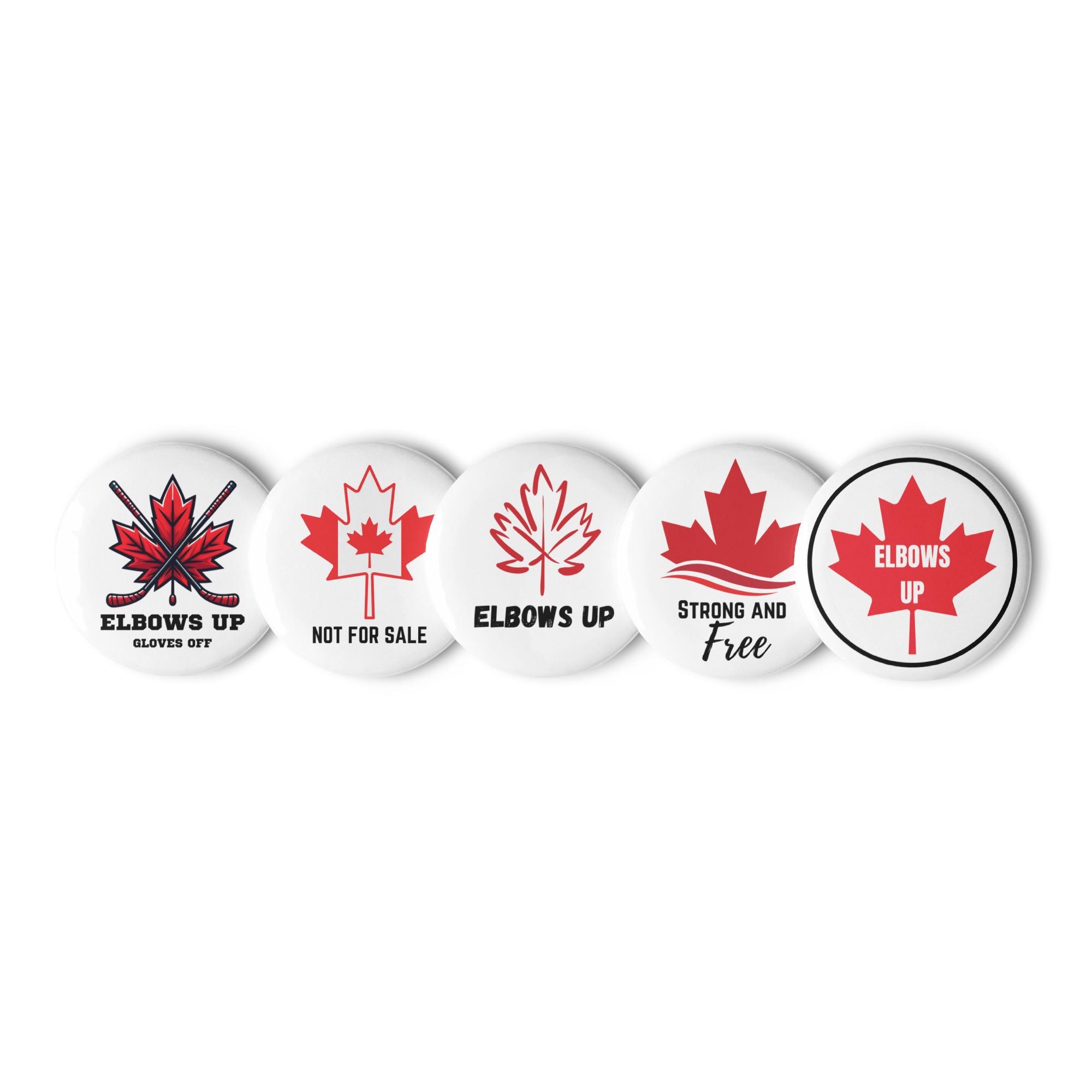 Discover Elbows Up Pin Button  | Canadian Pride Pins