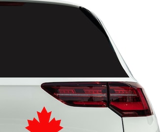 Maple Leaf Car Magnet: Weatherproof Canadian Pride Magnetic Decal