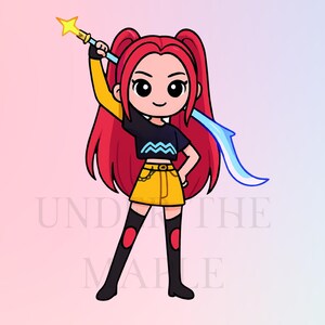 Kpop Demon Hunter Characters PNG JPEG PDF | Digital Download Anime