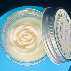 Rose Candle in Glass Jar – Hand-Poured Soy Wax | Gift for Mother’s Day, Birthday, Anniversary, or Just Because