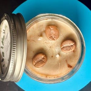 Cinnamon Coffee Candle – Handmade Soy Wax, Coffee Bean Accents
