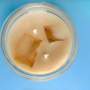 Hand-Poured Iced Vanilla Latte Candle – 4 oz Soy Wax Coffee Lover Gift