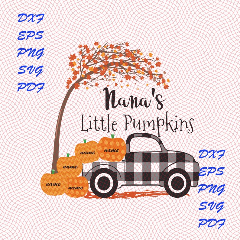 Download Grandmas little pumpkins svg Personalized Autumn Pumpkin ...