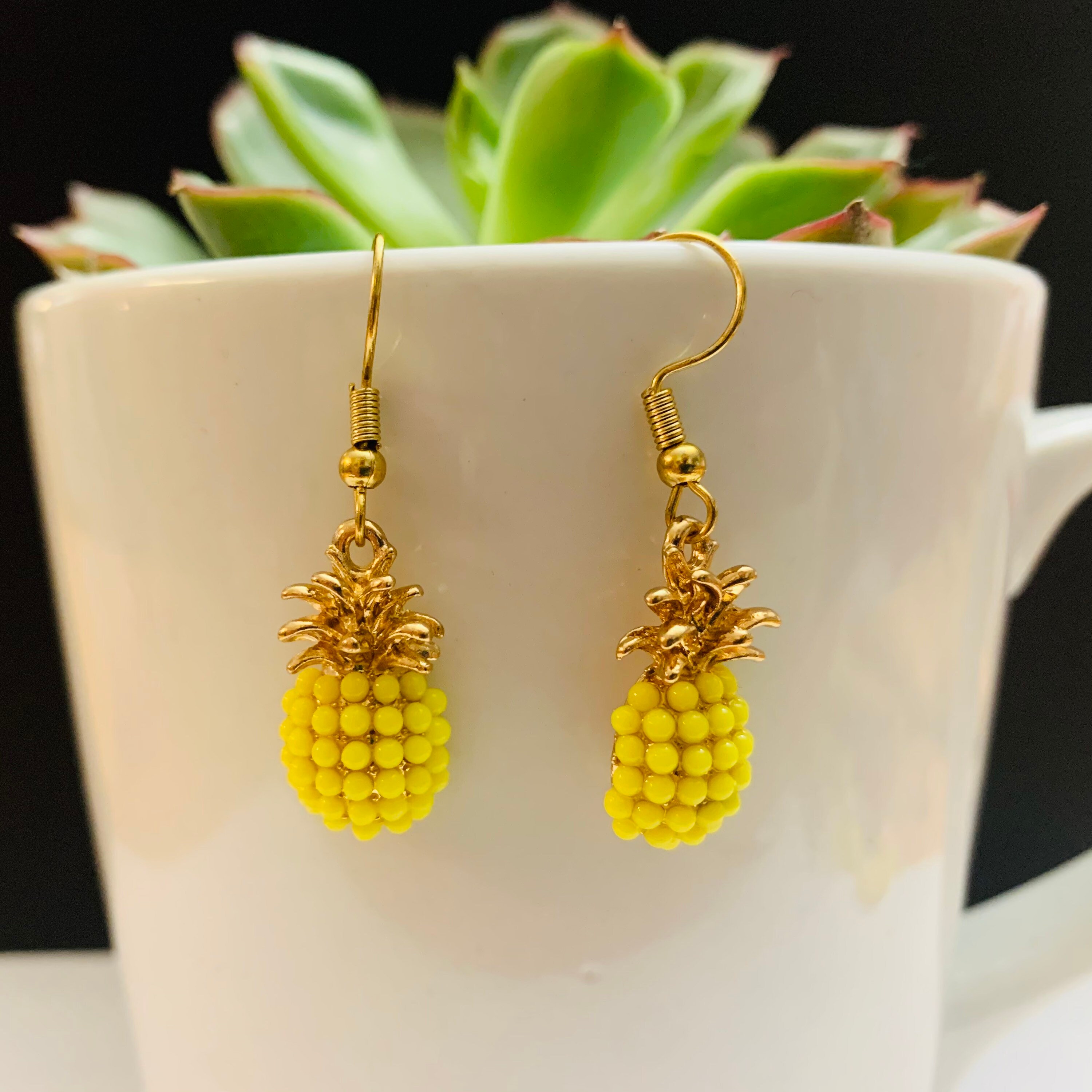 Fruit bundle dangle earrings. Etsy