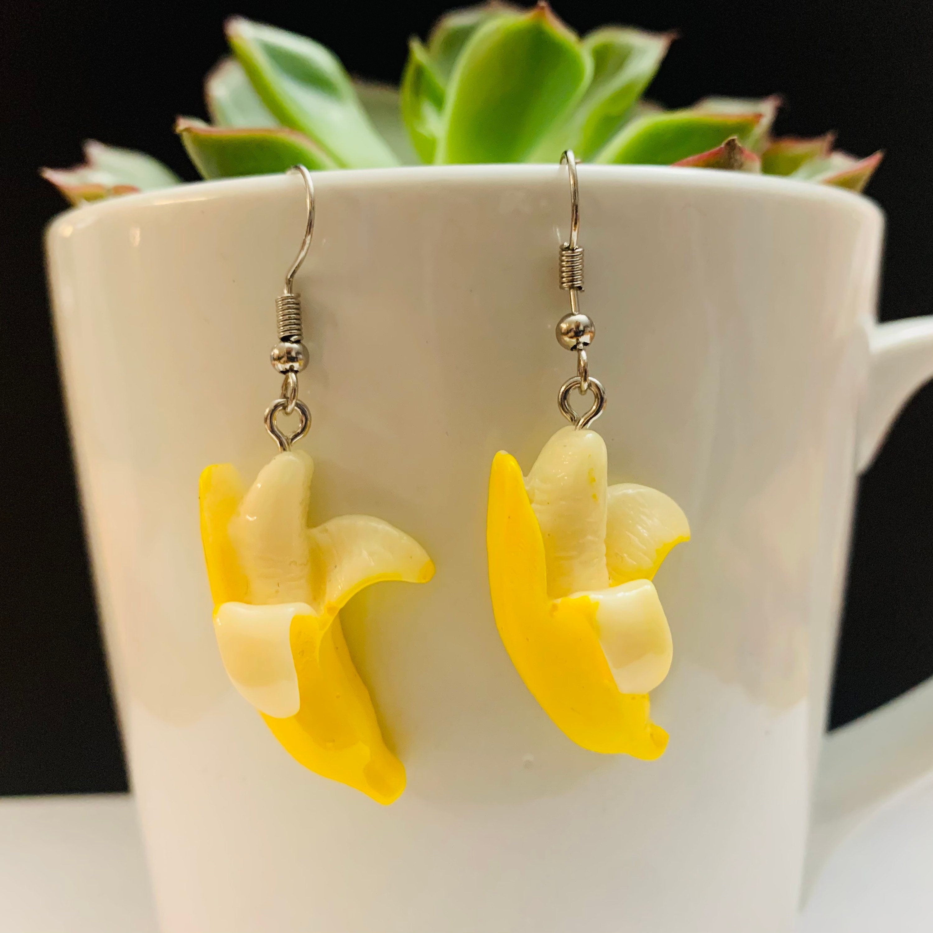 Fruit bundle dangle earrings. | Etsy