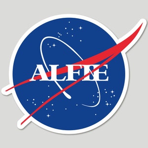 Pegatina personalizada de la NASA, pegatina de albóndigas de la NASA, pegatinas personalizadas, pegatinas espaciales, NASA, calcomanía de la NASA, pegatinas para botellas de agua, pegatinas para portátil