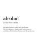 Alcohol Word Definition Poster Print Urban Dictionary Word - Etsy UK