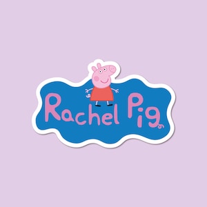 Logotipo personalizado de Peppa Pig, logotipo de cumpleaños de