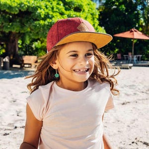 Kinder Snapback Basecap Dunkelrot | Geschenk Junge | Geschenk Kinder | Kinder Cap | Ostergeschenk Kind