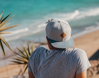 Cadeaus voor mannen | Cadeaus voor papa | Verjaardagscadeau papa | Verjaardagsman | Hoed heren | Snapback Cap - Grijs-Blauw