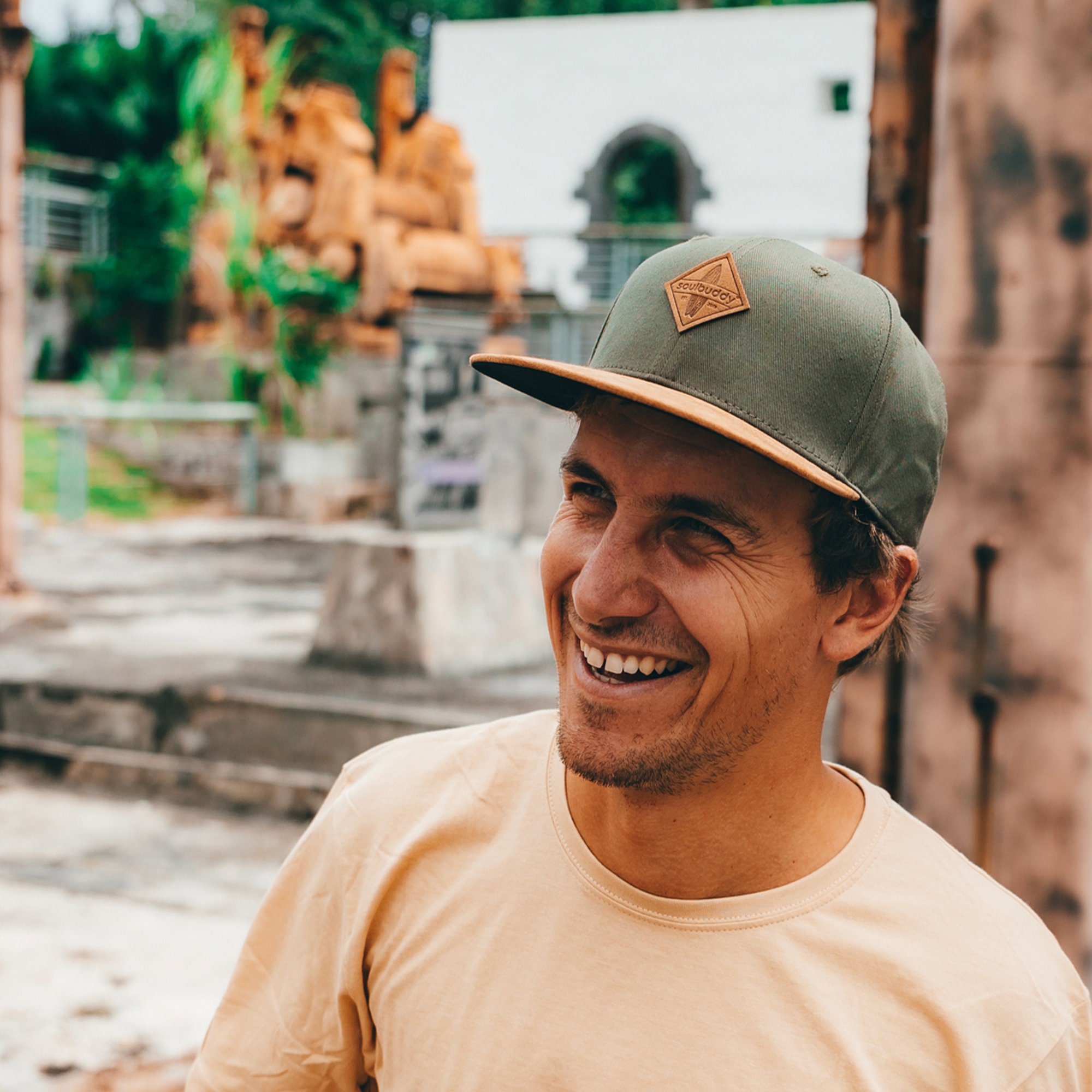 Snapback Cap Men Olive Green — Cap Men — Father's Day Gift — Man Gift — Soulbuddy Cap — Father Son Cap — 23 Styles to choose from