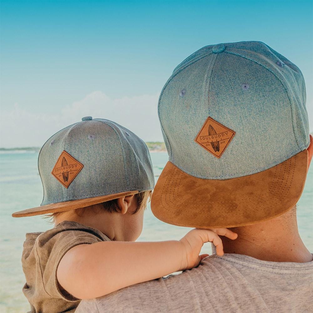 Partner look caps set of 2 – gift for mom, dad & child – family look, parent-child outfit, first parent gift