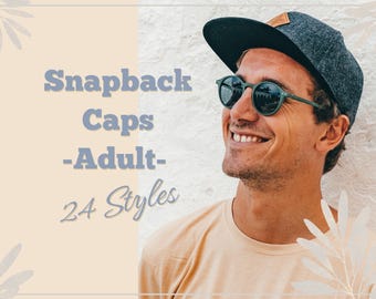 Boné Snapback Masculino | Presente para Homens | Presente para o Dia dos Pais | Boné Masculino | Presente para Homens - 24 Cores à Escolha