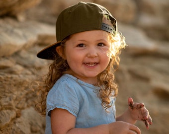 Chapeau de soleil enfants | Cadeaux de Pâques pour les enfants | Cadeau pour sœur | Casquette Fille Garçon | Casquette enfant | Bonnets bébés | olive verte