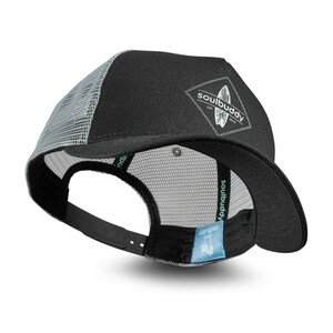 Vatertagsgeschenk Geschenke zur Geburt Papa Geschenk Schwangerschaft verkünden Partner Trucker Caps 2er-Set Schwarz-Grau Bild 5