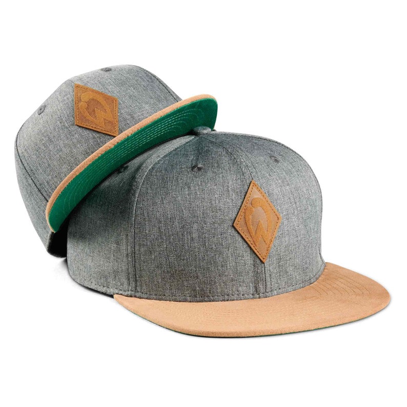 Cadeau de la fête des Pères Cadeaux de naissance Cadeau papa Annoncer une grossesse Casquettes partenaires Ensemble de 2 Werder Brême gris foncé image 2