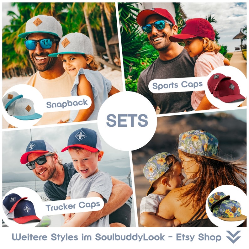 Erstes Vatertagsgeschenk Geburtsgeschenk Bonus Papa Geschenk Schwangerschaft verkünden Vater Sohn Cap Partner Caps 2er-Set Dunkelblau Bild 10