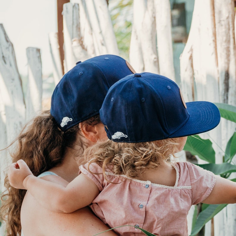 Erstes Vatertagsgeschenk Geburtsgeschenk Bonus Papa Geschenk Schwangerschaft verkünden Vater Sohn Cap Partner Caps 2er-Set Dunkelblau Bild 7