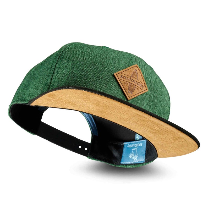 Regalo del padre Regali di nascita Regalo papà Annunciare la gravidanza Padre Figlio Cap Set di 2 cappellini partner Verde scuro immagine 4