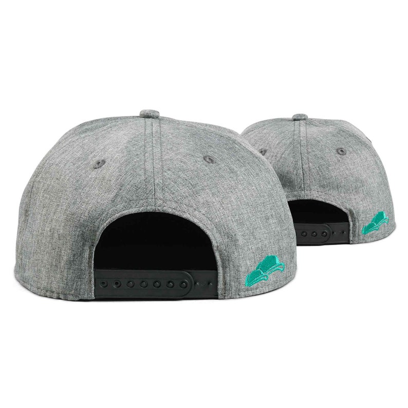 Cadeau de la fête des Pères Cadeaux de naissance Cadeau papa Annoncer une grossesse Casquettes partenaires Ensemble de 2 Werder Brême gris foncé image 3