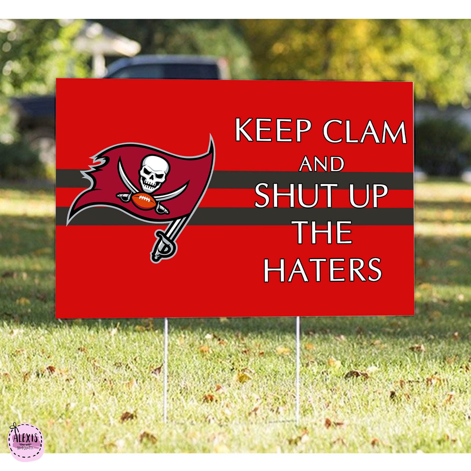 GO BUCS Tampa Bay Buccaneers Yard Sign LV SuperBowl | Etsy