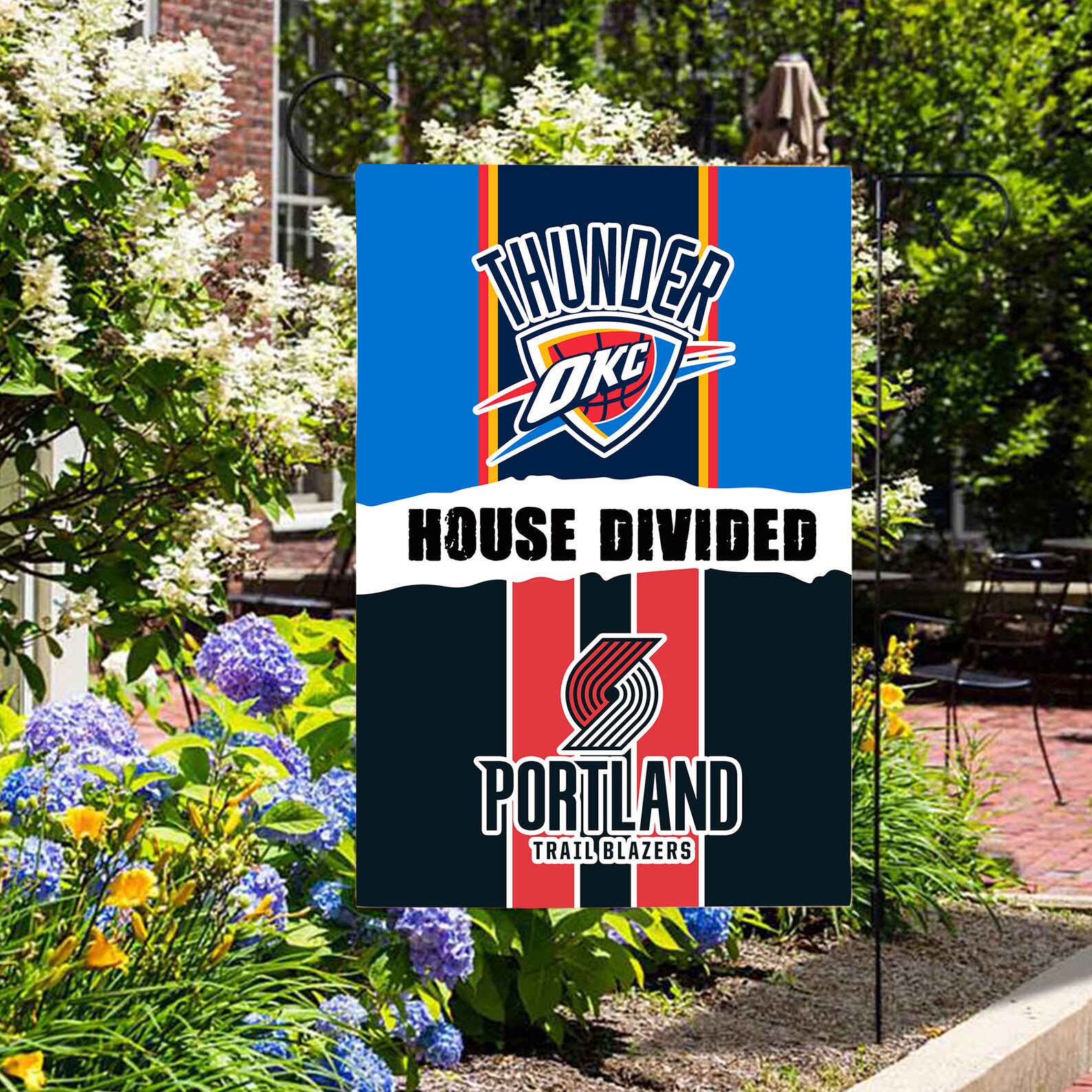 Custom HOUSE DIVIDED Flag House Divided Garden Flag Double Etsy