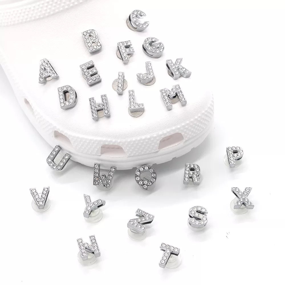 Personalized Letter Shoe Charms for Crocs / Rhinestone Croc Etsy UK