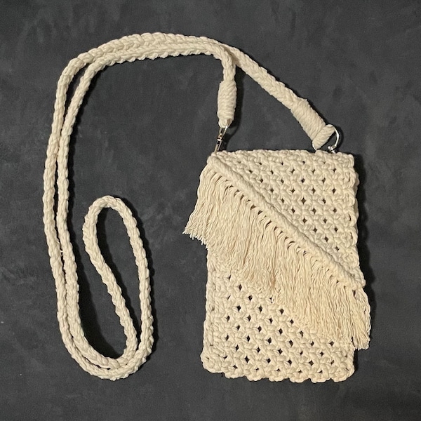 Macrame Crossbody Bag Etsy