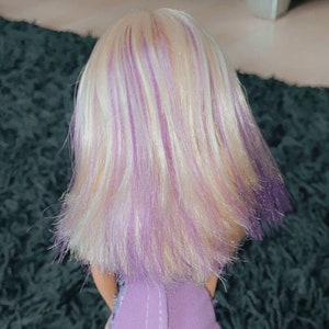 Tape in synthetic hair extensions for Barbie/dolls