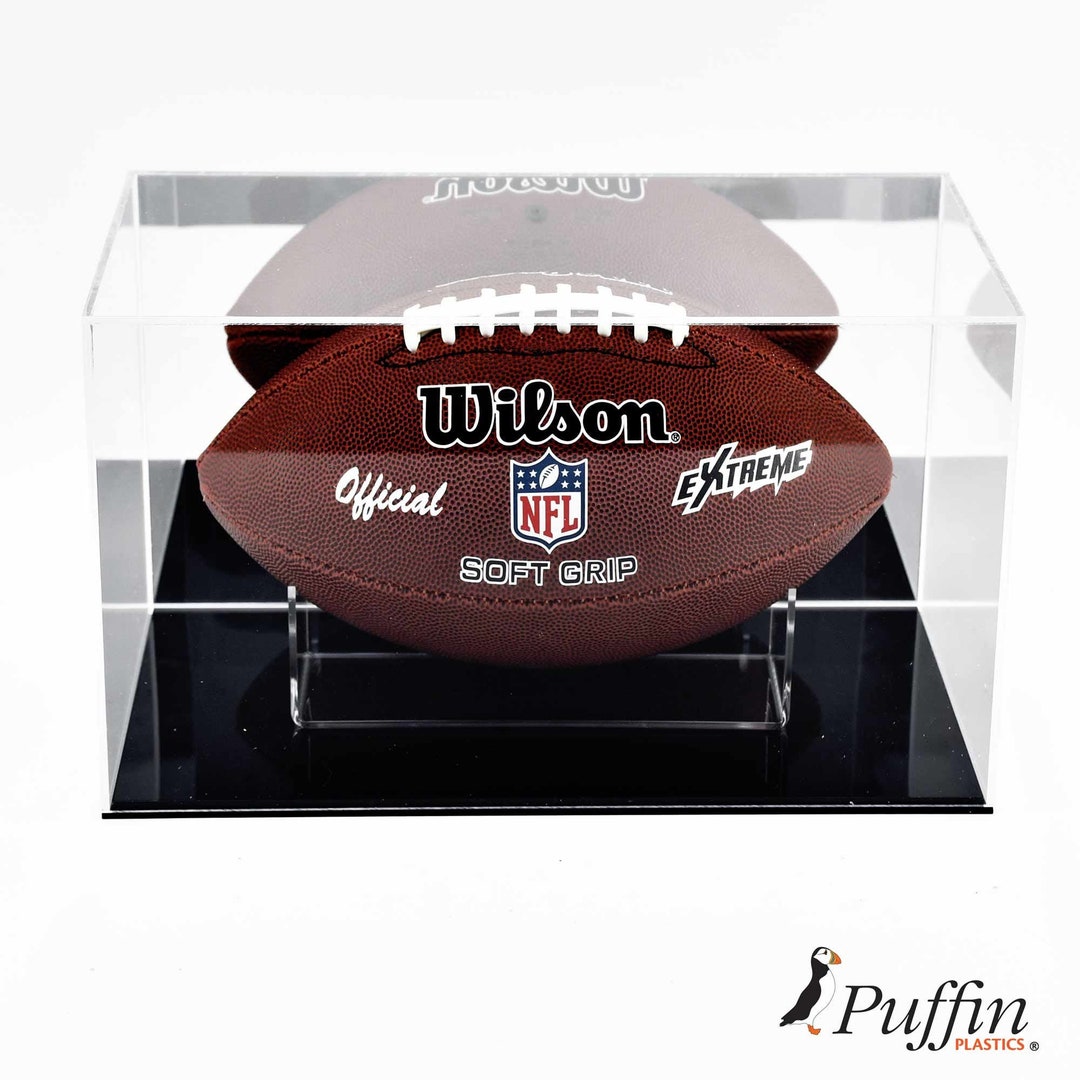 American Football Display Case With Mirror Backing Etsy
