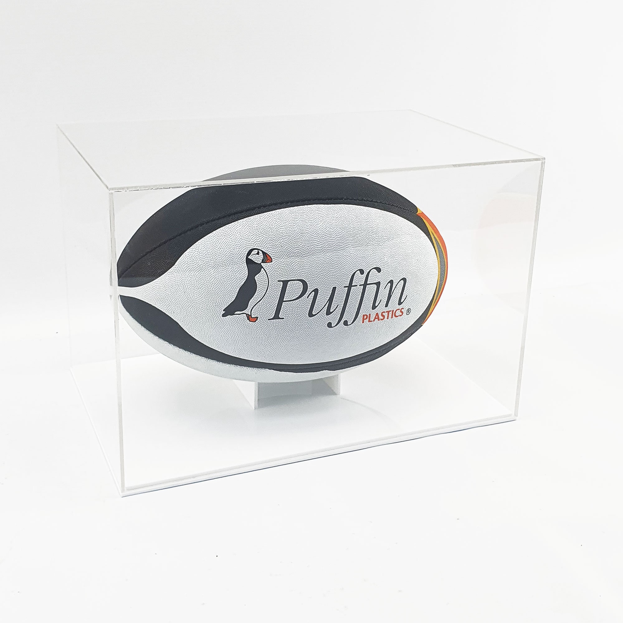 With Free Inscription Plaque Rugby Ball Wall Holder
