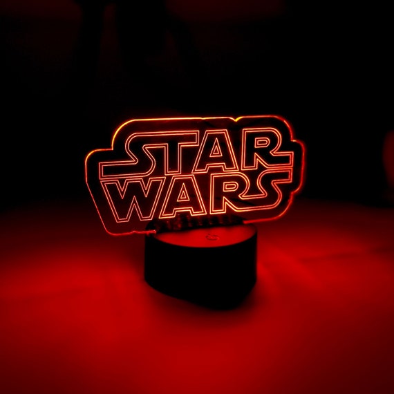 Star Wars Logo LED Light - Etsy Star Wars Logo LED Light - Etsy