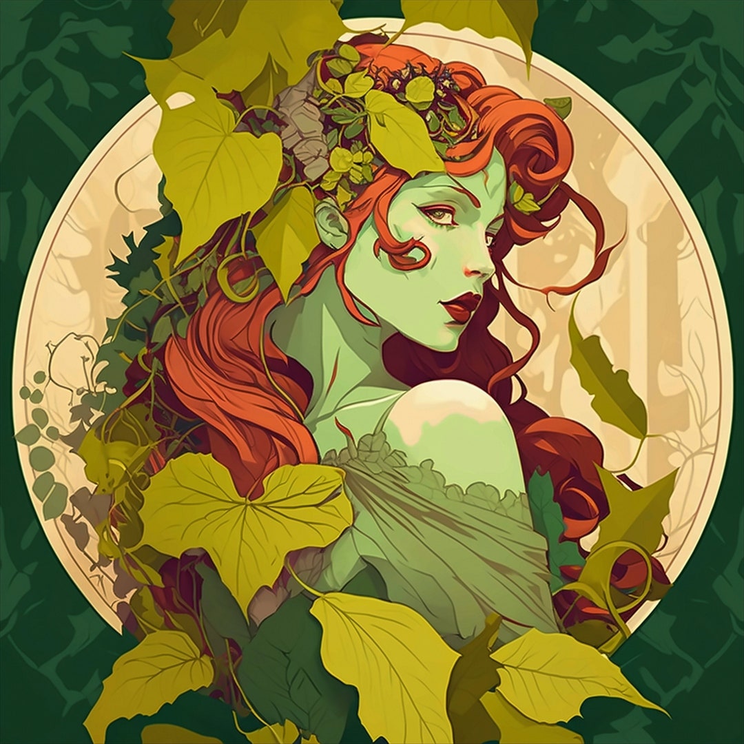 The Nature of Poison Ivy Poster Art Print Comic Art Illustration Art