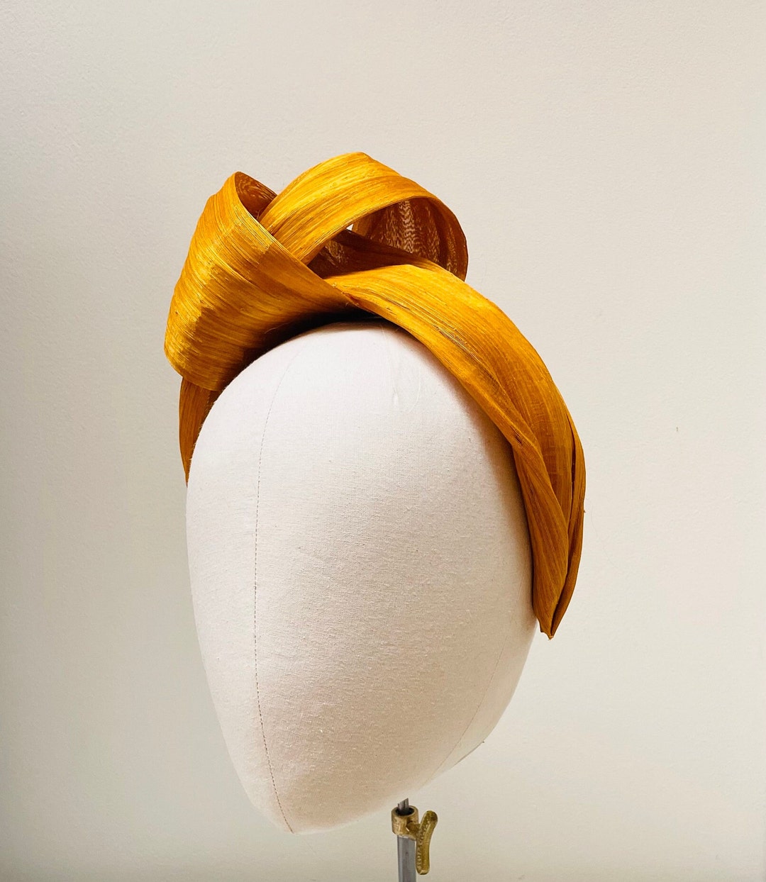 Gold Headband Fascinator, Rust Bronze Caramel Mustard, Statement ...