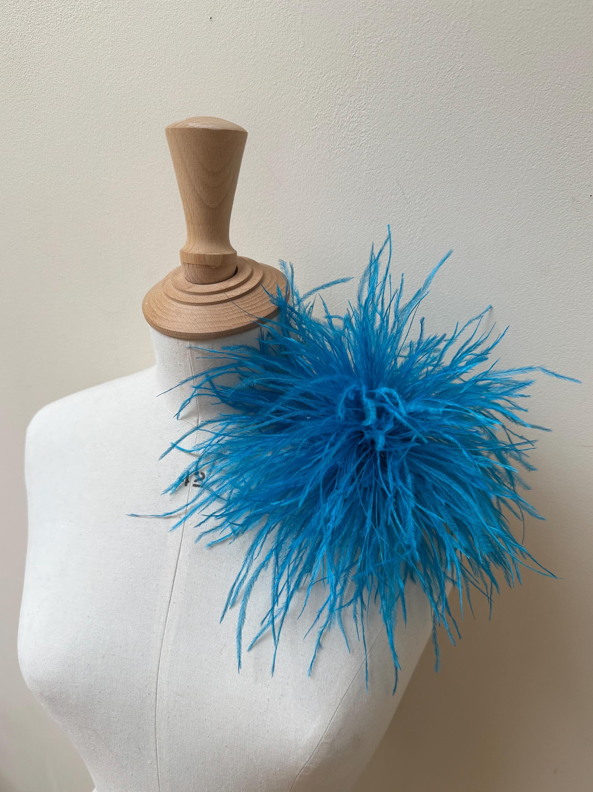 Broche étoile Art Déco Strass Turquoise Et Marron - Années 50, Métal Alliage, Occasion