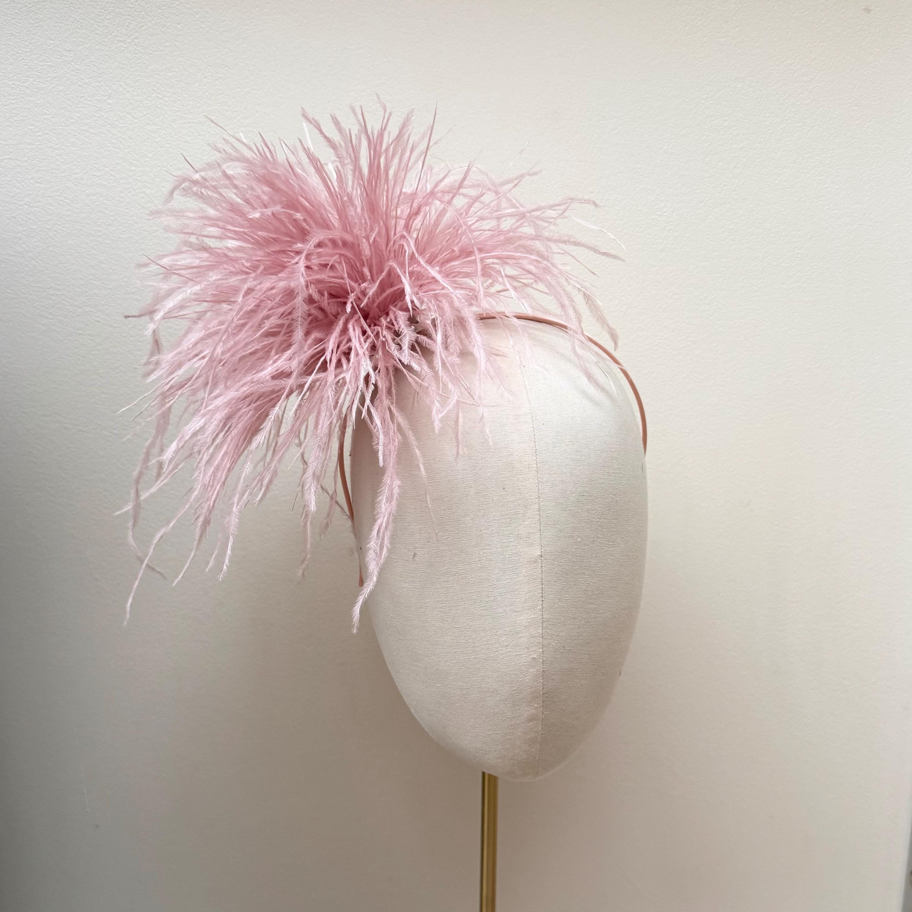 Custom Artisan Purple Pink Rose Ostrich Feater Fascinator Headpiece 1339x1352.jpg?1705243463 main image 2