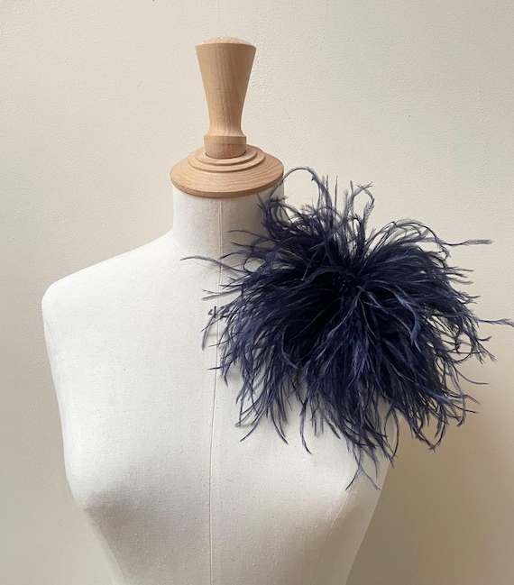 Ventaglio Con Piume Di Struzzo Bordeaux | Viganò Milano 1919 - Foto 5