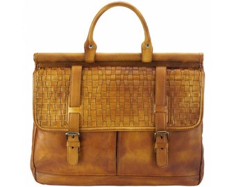 The Florine Leather Business Handbag from Florence, Italy