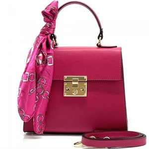 Locky BB - Small Structured Designer Handbag with Lock