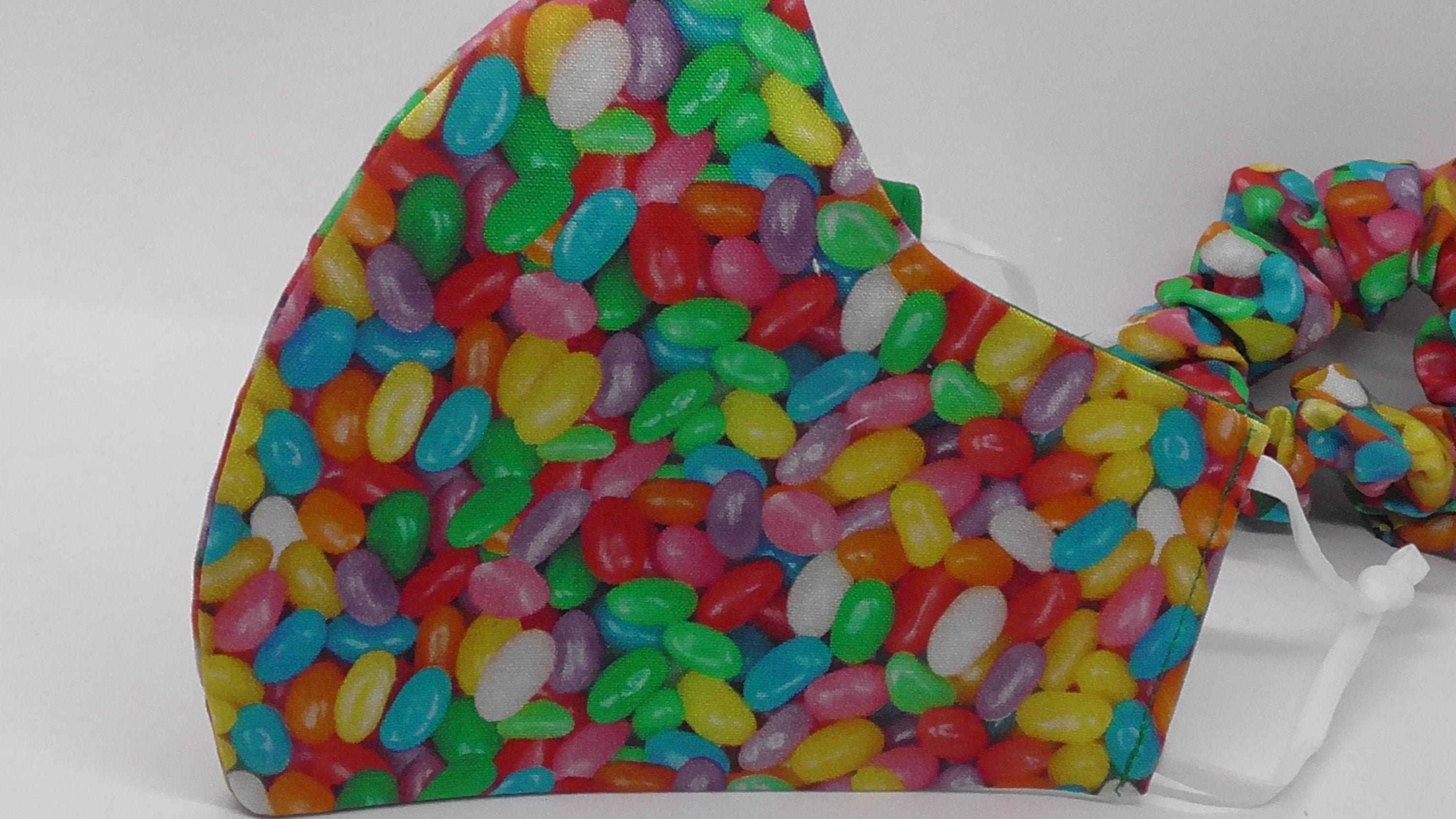 JELLY BEAN Face Mask Jelly Bean Scrunchie Set Available At Etsy