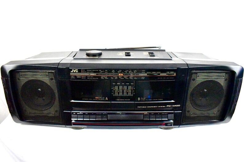 Vintage JVC Boombox Modèle PCW100 Double Cassette Decks Etsy
