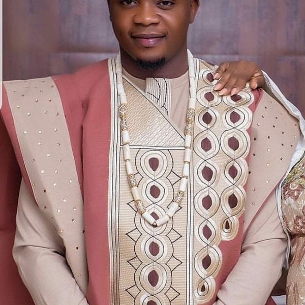 Agbada for men, African Agbada,  African wedding suit, African men's clothing