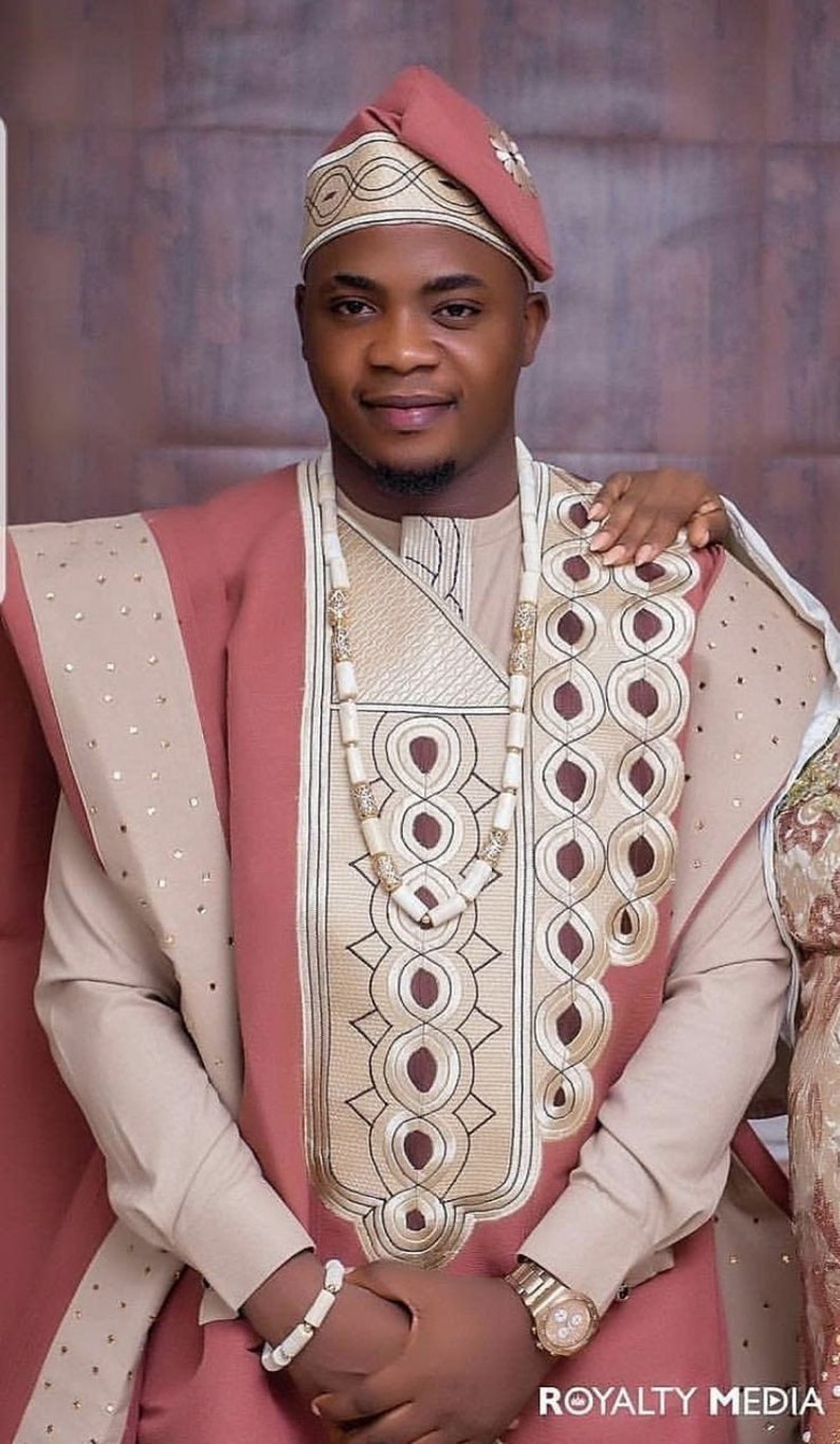 Agbada for men, African Agbada, African wedding suit, African men's clothing image 1