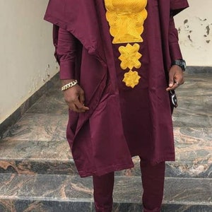 Agbada for men, African Agbada,  African wedding suit, African men's clothing