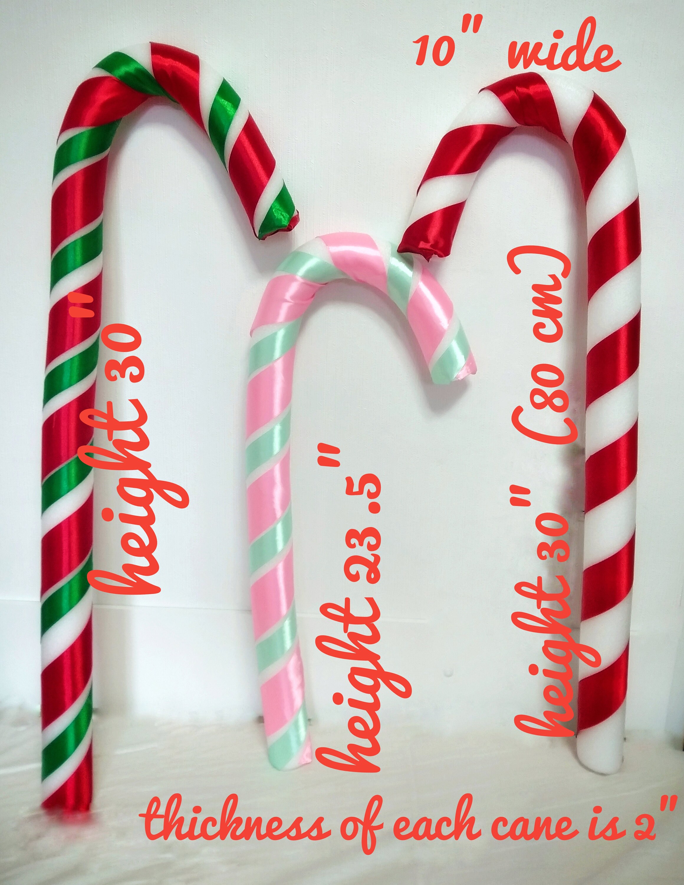 Giant fake candy cane for driveway Candy land outdoor Etsy
