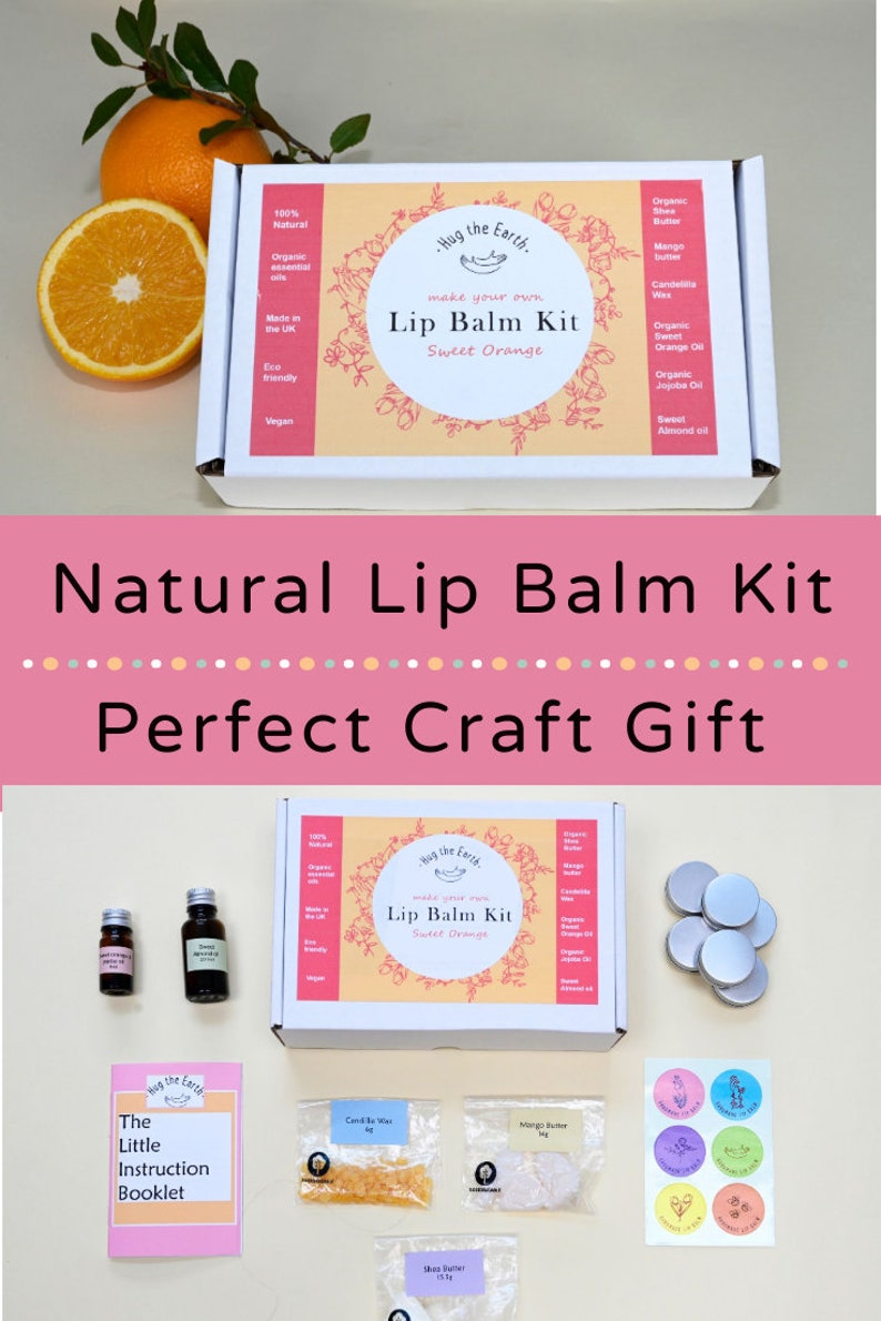 Make your own vegan Lip Balm Kit Etsy