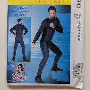 Sz 46-5238-44 UNCUT OOP McCall's Men's Cosplay Yaya Han Ultimate Bodysuit Unitard Pattern, #M7340 7340 694