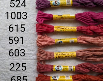 Mix and Match New Old Stock Vintage Laine Colbert Bon Pasteur Paris Tapestry Tapisserie Plied 100% Wool Skein